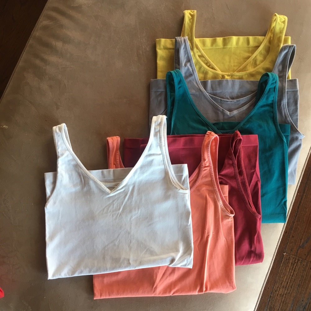 Moving Sale! Set of Six Anthro Versatile Tanks